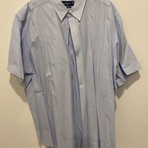 Polo by Ralph Lauren Men's Blue Striped Shirt